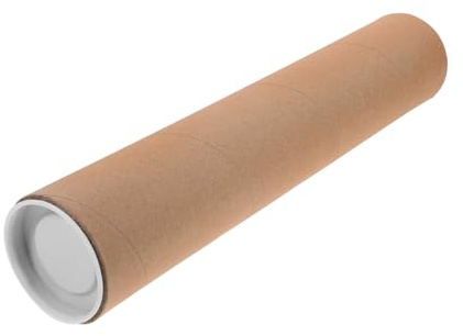 GRADENEVE Tubo de Papel para Póster Color Caqui, Tubo de Cartón sin Rebabas para Almacenar Carteles, Adecuado para Proyectos Artísticos en Grupo y Manualidades DIY