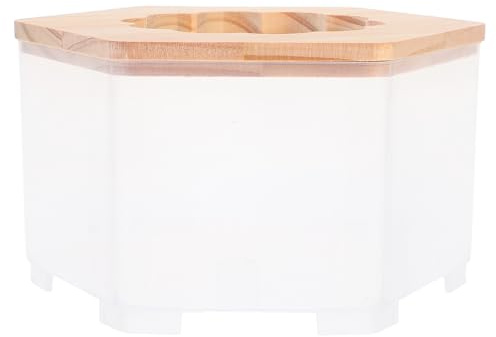 DOITOOL Bain de Sable pour Hamster Compact Toilette et Amovible pour Petits Rongeurs Chinchilla Gerbille Salle de Bain Transparente