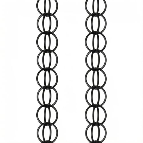 Poxvythb Chaine de Pluie pour Pergola, Chaîne de Pluie Suspendue, pour la Maison Le Balcon la Fonction de Drainage du Patio, Carillon Éolien Cercle Élégant et Stable 4m(13ft)