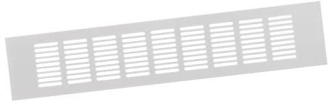 400x80mm Aluminium Weiß Lüftungsgitter Stegblech Lüftung Alu-Gitter Gitter Möbelgitter Möbellüftung