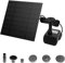 UISEBRT Wasserpumpe Solar 1.8W - Teichpumpe Solarpumpe Springbrunnen Gartenbrunnen Pumpe für Miniteich, Garten