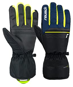 Reusch herr Snow King garanterar vindtäta och extra ventilerande skidhandskar, mjuka skalhandskar, snöhandskar Vinterhandskar