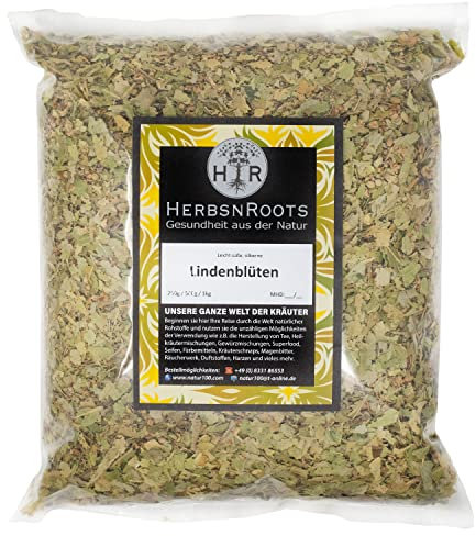 Lindenblüten silber 1000g • Ruhe Kräutertee • hoher Wirkstoffanteil • ähnlich Schwedenkräuter • HerbsnRoots