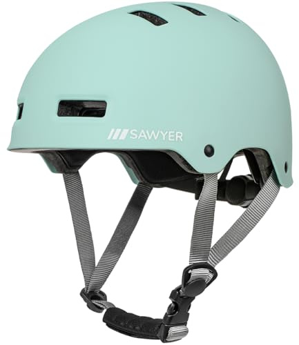 Sawyer Bikes - Casco Deportivo Ajustable (Mint, L)