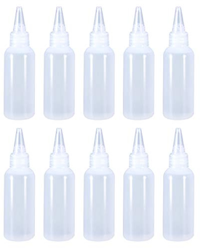 Itkcozcg 10 botellas exprimibles pequeñas para salsa, condimentos, ketchup, aceite, aderezo de ensalada, 30 ml, botella exprimible de cocina
