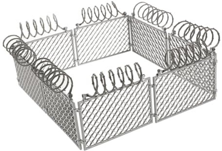 BESTonZON Miniatur Zaun Modell Abnehmbar Und Flexibel Für Gefängnis Militärszenen Realistischer Schutzzaun Für DIY Micro-landschaften in Vielseitiges Bauzubehör