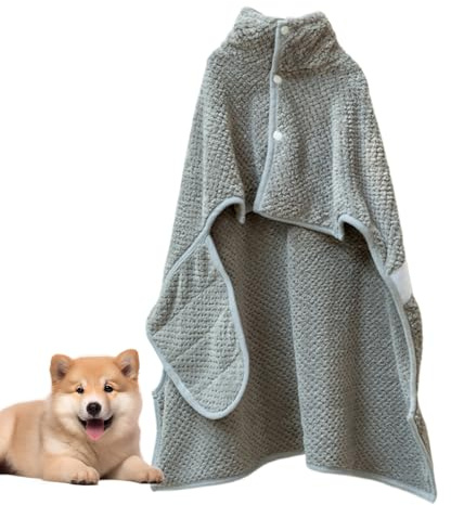 Accappatoio per cani, asciugatura rapida, mantiene il caldo, accappatoio per cani per dopo il bagno, per cuccioli, gattini, gatti, climi freddi, spiaggia, piscina, casa, viaggi