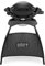 Weber Q1000 Gas Grill with Stand, 43 x 32cm Grill Area, Portable BBQ Grill, 1 Burner, 2-Piece Porcelain-Enamelled Cast Iron Grill Grate, Aluminum Cast Lid & Body - Black (50010374)