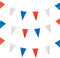 Baker Ross British Street Party Supplies PJ151 Wimpelkette, Rot, Weiß und Blau, 2 Stück