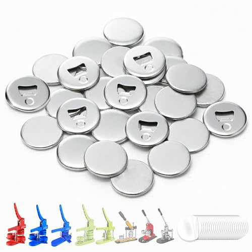 Nice2Have 25 Sets of Bottle Opener Buttons 2.25 inch (58mm) - Button Maker Supplies for Button Maker Machine