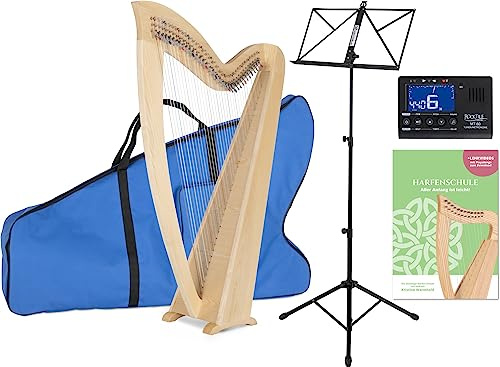 Classic Cantabile K-36 AW Keltische Harfe 36 Saiten Set, 36 Nylon-Saiten