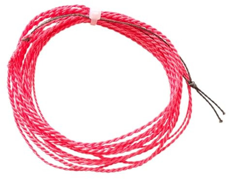 Sharplace Tenkara-Schnur, geflochtene, gerollte Schnur, Schwimmschnur, Angelgeschenk, Tenkara-Fliegenfischschnur, Fliegenschnur zum Karpfenangeln im Salzwasser, Rot 12FT