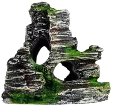 Générique Décoration Aquarium en Résine - Collection Paysages Montagneux, Design Réaliste pour Aquariums d'eau Douce et d'eau de Mer, Sécurisé pour Poissons (2)
