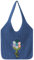 Ausing Handtasche Gestrickte Tasche Shopper Strandtaschen für Damen Handgewebt Leicht Hellblau