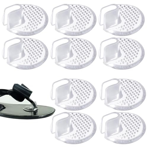 5 Pairs Flip Flop Toe Post Protectors, Thong Sandal Toe Protector, Silicone