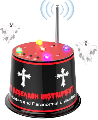 Équipement d'enquête paranormal avancé pour la chasse aux fantômes avec détection de température EMF et ATDD, détecteur de fantômes amélioré avec 5 niveaux de sensibilité, auto-étalonnage, 40-60