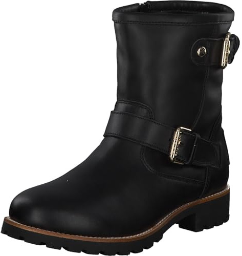 Panama Jack Felina Igloo Trav Motorcycle - Barco para mujer, Negro, 36 EU