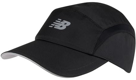 New Balance Herren 5-Panel-Performance-Hut, Schwarz, Einheitsgröße