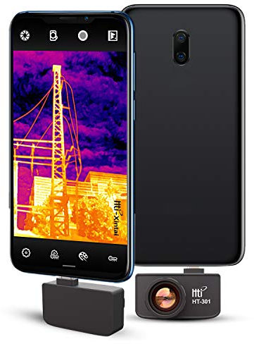 Hohe Auflösung384 x 288 IR-Auflösung für Android-Micro-USB- oder USB-C-Smartphones mit 25 HZ,Hti-Xintai Wärmebildkamera Hti-301