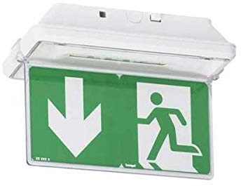 Plaque de signalisation d'évacuation verticale pour BAES IP43 (062675)