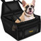 PURLOV Faltbarer Autositz für Hunde & Katzen – 40x40x32cm – Wasserdicht, mit Sicherheitsgurt & Netzfenster – Haustier-Autositz für Vordersitz & Rückbank, bis 10kg