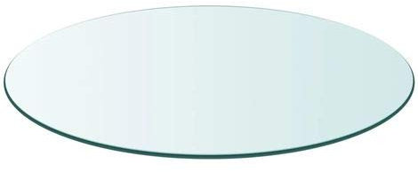 CustomGlass Tapa de Cristal para Mesa Redonda en Varias Medidas con Forma Circular Vidrio (Redondo 100 cm)