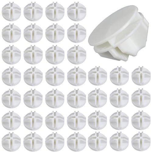 Luabue 40pz Connettori in Plastica Cube Connettore a Cubo in Plastica per Armadietti Organizer Modulare Chiusura per Fermaglio per Armadio a Fibbia Clip per Guardaroba Scaffali (Bianco)