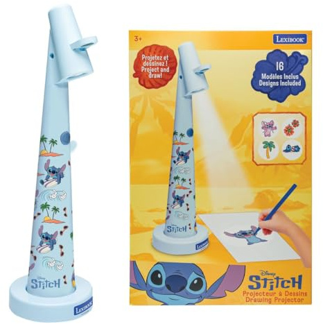 Lexibook, Disney Stitch, Projecteur à Dessins Stitch, Bleu, CRP10D