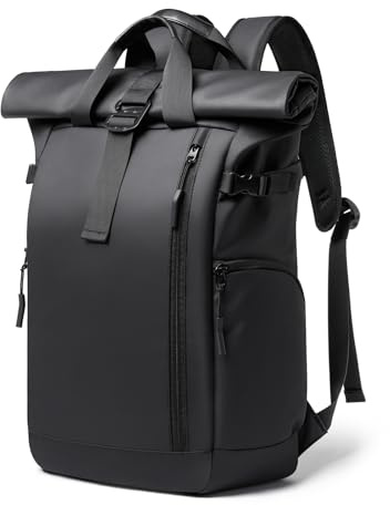 BJIAX Sac à Dos à Roulettes Dames Grand Sac a Dos Pour Ordinateur Portable Hommes Noir étanchéité Avec Poche Informatique 16 Pouces Sac à Dos Scolaire étanche à l'eau Main Avion Travail Voyage