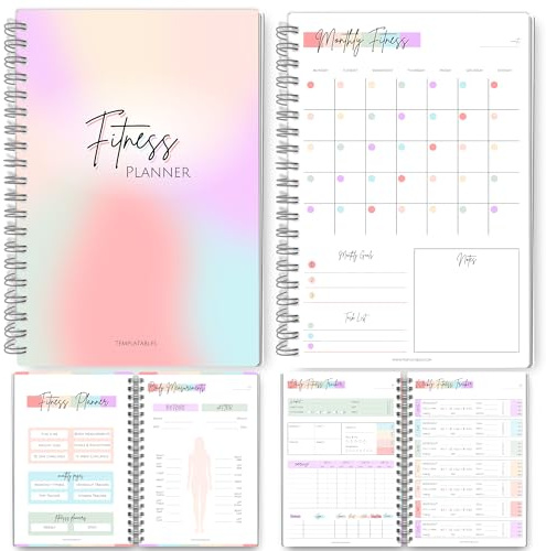 3 Month Fitness & Workout Planner for Women | Gym Journal, Weight Loss Tracker, Meal Planner, Self Care Habit Tracker | Workout & Wellness Journal | A5 (Rainbow)