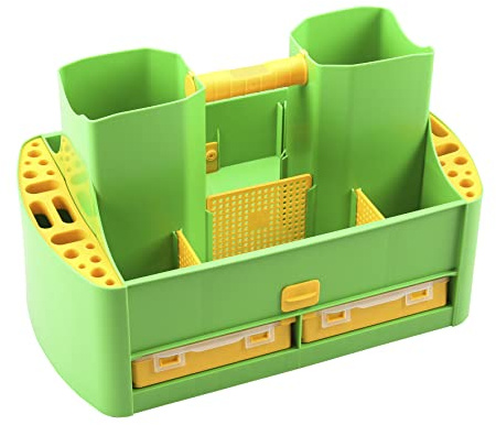 Allit Tragekasten GartenAid >W< 19/62 Mehrzweck Werkzeugkasten für Gartenwerkzeuge, Garten Trage,grün gelb