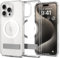 Spigen für iPhone 15 Pro Max Hülle für MagSafe mit Ständer [Anti-Yellowing] All-in-One Stoßfest Kratzfest Transaparent Handyhülle Case Schutzhülle -Crystal Clear