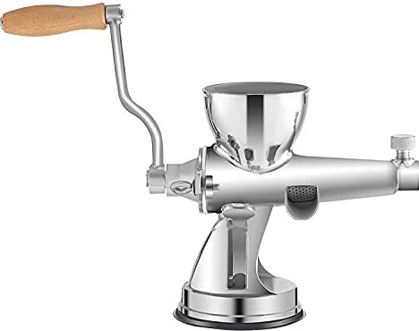 FORREC Manueller Entsafter Edelstahl Handkurbel Weizengras Entsafter Hand Weizengras Grinder mit Saugnapf; Manueller Entsafter für Ingwer Sellerie Apfeltraube