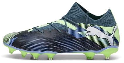 PUMA Unisex Adults Future 7 Match FG/AG Soccer Shoe, Gray Skies-PUMA White-Fizzy Apple, 42 EU