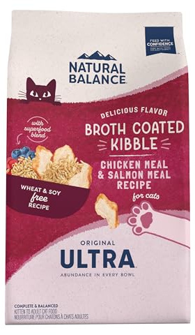 Natural Balance Original Ultra Dry Cat Food, Chicken Meal & Salmon Meal Recipe, Whole Body Health for Kittens to Adult Cats, 6 lb. (Pack of 1)