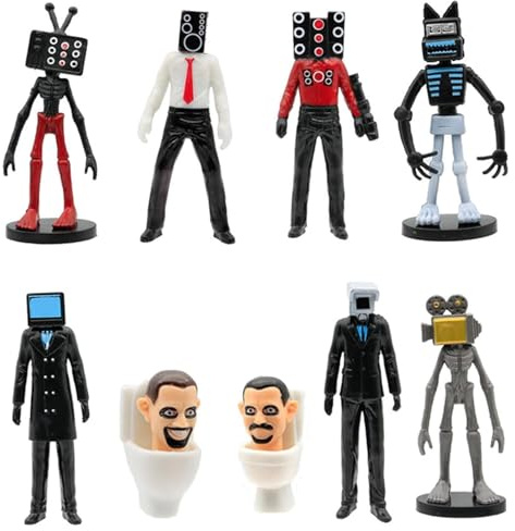 Niksultant 9 Pcs Assorted Collectible Figures Set, model doll sculpture, Gift for Gaming Fans (Used by individuals aged 15 and above)