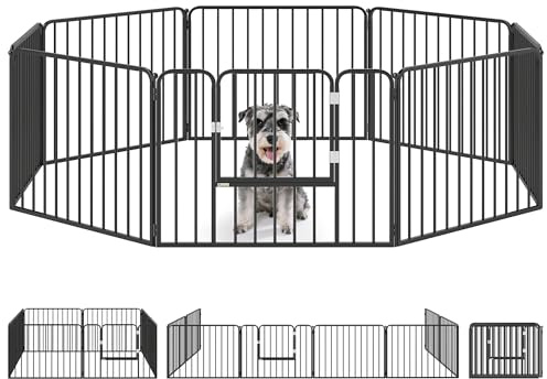 PawHut 60cm 8 Panels Heavy-Duty Dog Playpen for Small Dogs