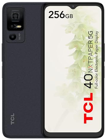 TCL 40 NXTPAPER 5G Smartphone, 5G, 16,6 cm (6,6 Zoll), höherer Augenkomfort (Display 90 Hz, 12 GB (6+6) - 256 GB, erweiterbare MicroSD, Dual-SIM, 50-MP-Kamera, 5000-mAh-Akku, Android 13.) Startlight