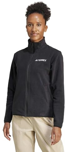 adidas Women's Terrex Multi Essentials Full Zip Fleece Jacket, Black, L