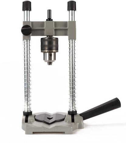 Soporte Taladro Vertical, Multifuncional Soporte Taladro, TOOSOAR Posicionamiento Inclinado de Agujeros 0-45° Soporte para Taladro