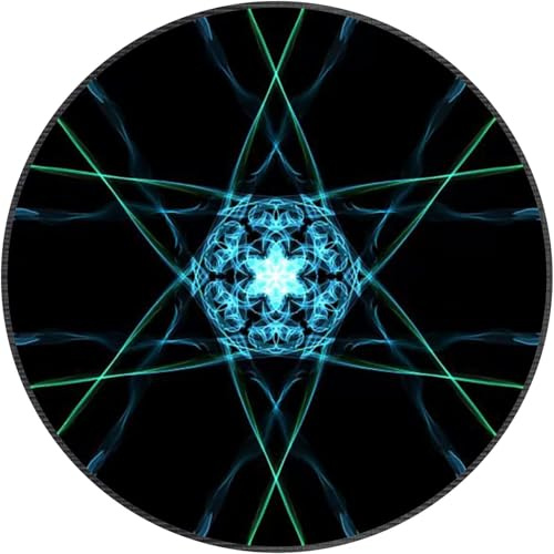 LUJKYT Drum Rug Drum Mat Non-Slip Round Drum Mat Soundproof Mat for Carpet Electronic Drums Bass Drum Drums Snare Drums Musical Instruments Floor Mat-O||100CM