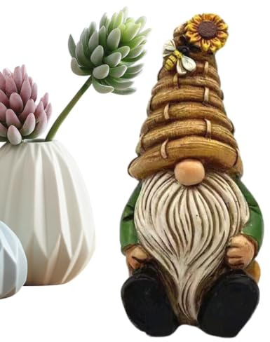 Gnome Trädgårdsdekor, Trädgårdstomtar Trädgårdsstatyer Gnome Färgglad