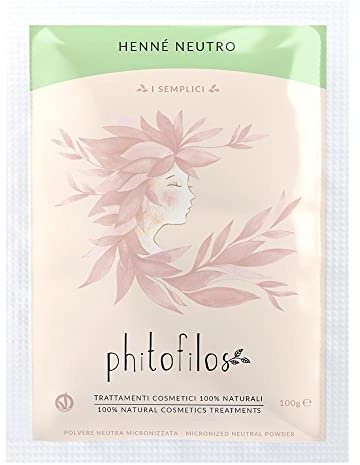 PHITOFILOS - Gel Naturale Henne Neutro - Illuminante - Detergente - Ristrutturante - Volumizzante - Cassia per Capelli Sani e Luminosi