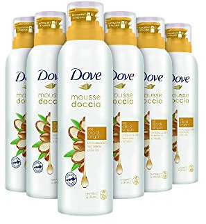 DOVE Mousse Doccia Olio di Argan 6x200 ml (Confezione da 6)