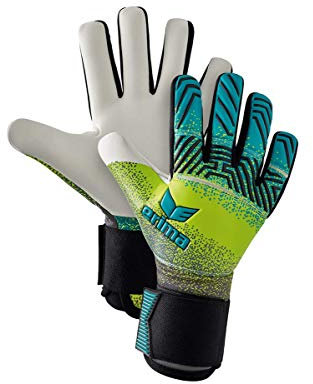Erima Unisex ErwachseneFLEX RD Robusto Torwarthandschuhe (7222003), Petrol/Lime/schwarz, 10