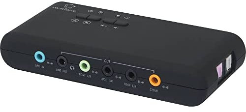 Renkforce RF-4355800 7.1 scheda audio, uscita digitale esterna, controllo volume esterno