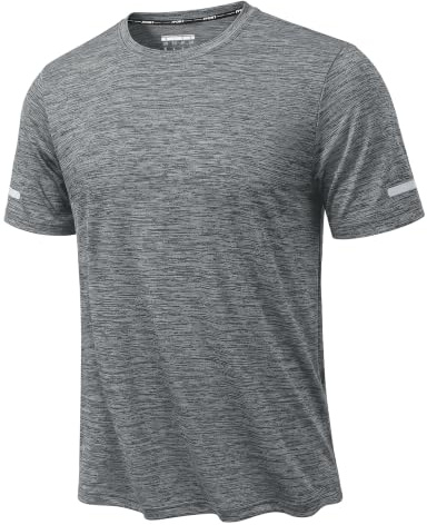 KEFITEVD Camiseta de Secado Rápido para Hombre Camisetas Ligeras de Manga Corta Camiseta Deportiva Transpirable de Verano para Correr Fitness