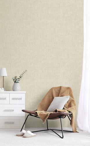 Grandeco PP1215 Non-Woven Wallpaper Plain Concrete Structure Plaster Look Cream Beige