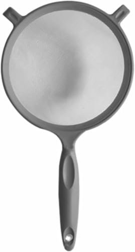 Plastic Sieve Fine Mesh Strainer Sieve Baking Flour Large Mesh Sieves and Strainer for Powder Food Washing Draining Pasta Spaghetti Rice Salad Vegetable Kitchen Accessory Assorted Colors (Pack of 1)