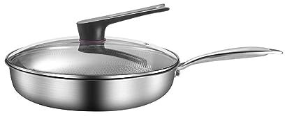 GSZCCZS Sartén Sartén Panal Sartén Antiadherente No Recubierto Pantalla Completa Sartén para Tortillas Freír Carne Panqueques Utensilios De Cocina Sartenes